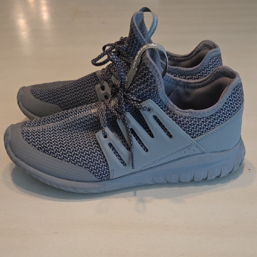 Adidas Gray Knit Original Tubular‎ RADIAL Running Shoe - Picture 3 of 8
